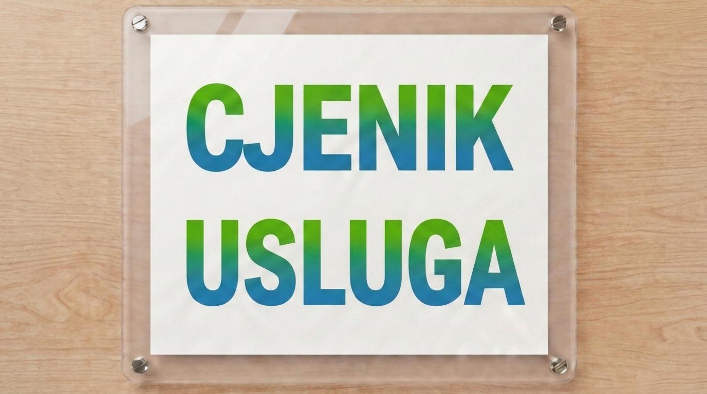 CJENIK USLUGA